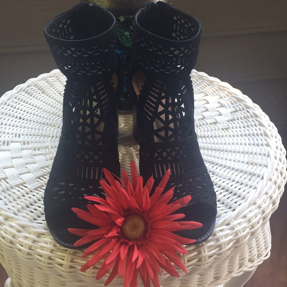 Report Suede Peeptoe Heels
